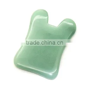 Wholesale Thickening Type Scraping Natural Green Jade Stone for Health thumbnail-2