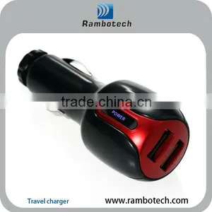 Cute Size and Nice Design Car Charger Dual Usb thumbnail-1