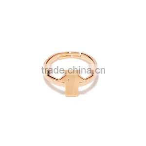 Stylish Punk Personanlity Arrow Shape 2 Gram Gold Ring Designs For Boys Girls thumbnail-1