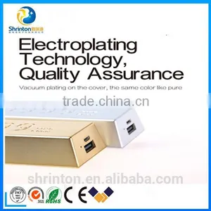 Cute Shape Gold Bar Portable Power Bank 10000mah With Gold Shape thumbnail-4