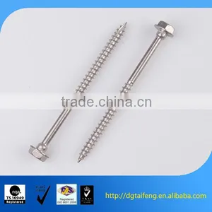 Yellow Zinc Self Tapping Full Thread Rod for Wood thumbnail-1
