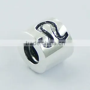 Zodiac 925 Sterling Silver Bead Leo Sun Symbol thumbnail-1