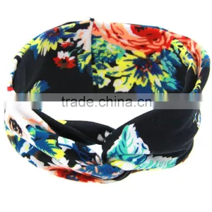 Hot-sales Baby Floral Headband Infant Headband Toddler Turban Headband Cotton Kids Cross Headband Wh-1743 thumbnail-6