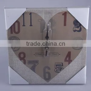 Home Decoration Digital Canvas Wall Clock With the Heart Shape Painting thumbnail-1