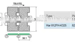 Industrial Machine Conveyor Chain Stainless Slat Top Steel Chain With Rubber thumbnail-3