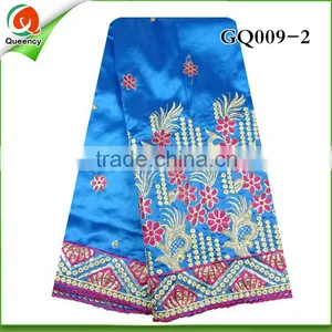 GQ009-2 African George Lace Embroidery Fabric, High Quality for Wedding Party thumbnail-1