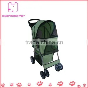 Folding 4 Wheel Travel Pet Carrier Strollers thumbnail-4