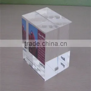 Cuboid Acrylic Picture Transparent Photo Frame for Sale thumbnail-1