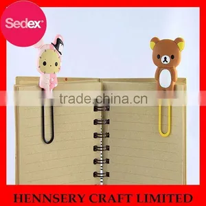 Smile Face PVC Bookmark and Airplane Shape Paper Clip thumbnail-1