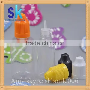 PET Bottle for e Cig Oil Empty Plastic e Liquid Bottle With Long Thin Tip thumbnail-2