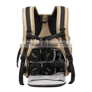 2016 New Camera Bag Colorful Canvas Camera Backpack Rucksack For DSLR Causal Bag thumbnail-2