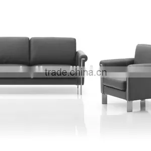 S-18 Simple Design Stainless Steel Frame Office Sofa Set thumbnail-2