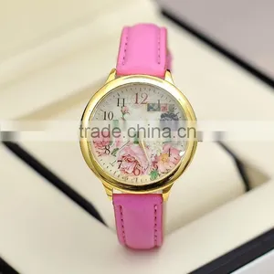 Fancy Calibrated Women Floral Rose Flower Quartz Casual Watch thumbnail-1