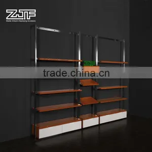 ZJF China Wooden Garment Wall Rack Display thumbnail-1