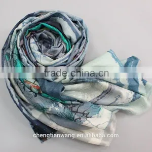 Woven Women's Scarf Wool Fabric for Winter thumbnail-1