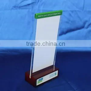Customized Vertical Double Sided Stand up Clear L-shape Acrylic Sign Holder,A3,A4,A5 Menu Holder Table Tent Quality Choice thumbnail-5