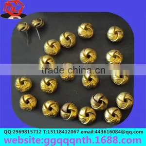 Hardware Accessories Metal Flat Brass Round Watermelon Pumpkin Shape Twist Spring Flowers Bead thumbnail-4