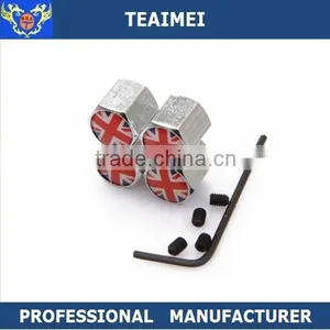 4 PCS Custom Car Logo Tire Tyre Valve Stem Cap With Key thumbnail-1