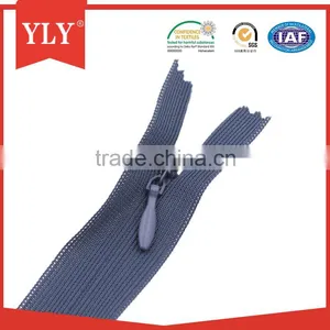 Beautiful Color Invisible Zipper With Water Drop Type Slider thumbnail-3