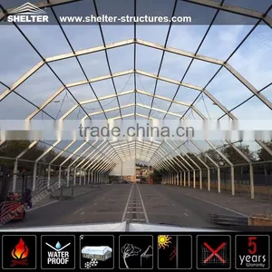 Used White PVC Fabric Polygon Tent for Warehouse thumbnail-3