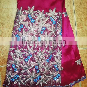 Good Selling George Lace Fabric African George Fabric Embroidery Lace Trim thumbnail-3