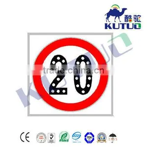 600*600 mm Solar Speed Traffic Limit Sign/road Sign thumbnail-1