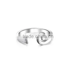 925 Sterling Silver Midi Ring Toe Rings Adjustable thumbnail-1