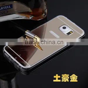 2016 New Products Metal Mirror Back Bumper Phone Case Cover For Samsung Galaxy S6 Edge Plus thumbnail-1