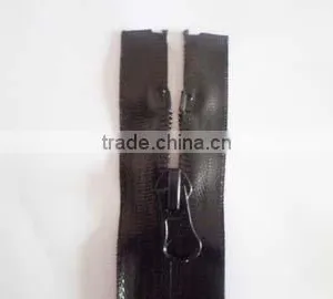 7# Waterproof Nylon Zipper Invisible Waterproof Zipper Open End Zipper Custom Pulls Coate Zipper thumbnail-3