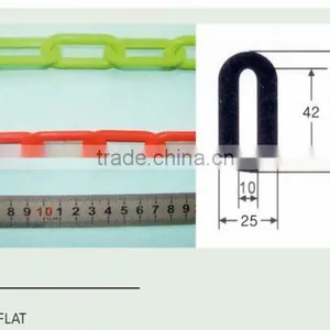 7mm Plastic Warning Traffic Chain /safety Plastic Chain for Worksite thumbnail-2