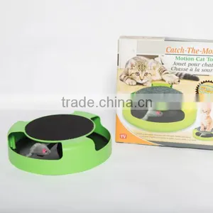 Cat Scratcher Catch the Mouse Round Turnable Cat Toy Pet Toy thumbnail-2