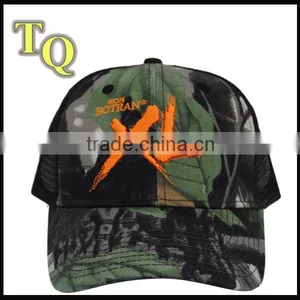 6panel Camo Mesh Cap With 3D Embroidery thumbnail-1