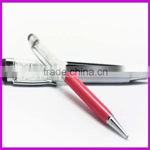 New Design Customized Logo Crystal Pen Without Stylus thumbnail-1
