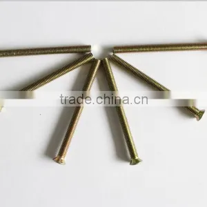 DIN965 Yellow Zinc Cross Recessed Countersunk Head Screws thumbnail-1