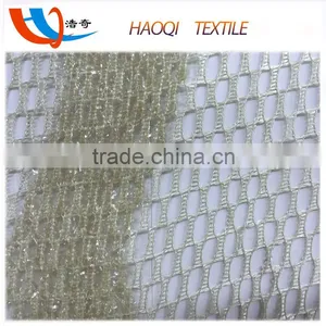 See Through Polyester Mesh Fabric With Silver Fiber thumbnail-2