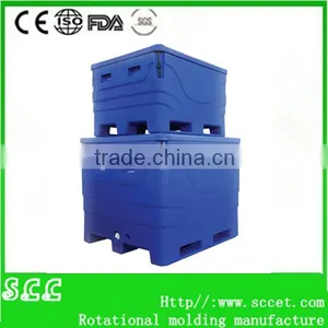 Huge Fish Cooler Box Fish Boat Cooler Fish Bins Fish Storage Container thumbnail-1