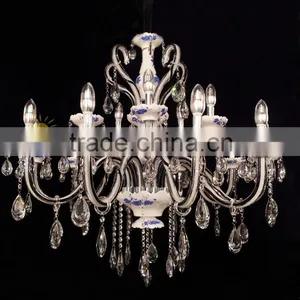 Vintage Glass Crystal Led Pendant Light thumbnail-1