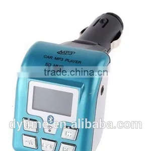 Hot Car Bluetooth FM Transmitter & Car Cigarette Lighter (Black) Bluetooth Handsfree thumbnail-1