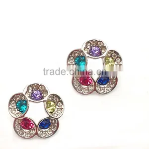 Rainbow Design Flower Necklace and Earring Fashion Jewelry Sets thumbnail-2