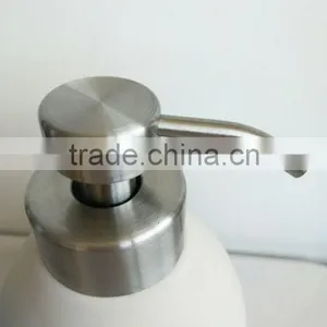 Modern Ceramic Bathroom Accessories Set Holder 3 Pcs : Tumbler, Soap Dish, Dispenser thumbnail-3