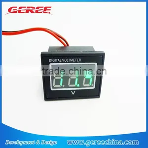 Waterproof Digital Voltmeter Green LED Car Motor Motorcycle Panel Meter thumbnail-1