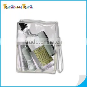 Clear Vinyl PVC Zipper Pouch Cosmetic Bag thumbnail-1