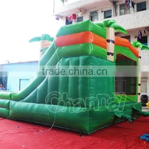 Palm Tree Inflatable Bouncy Castle With Water Slide Supplier's Choice thumbnail-4