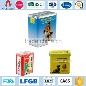 Wholesale Dog Pet Food Storage Tin Box Custom Safe Grade Metal Container Packing Tin Cans for Food Canning Quality Choice thumbnail-1