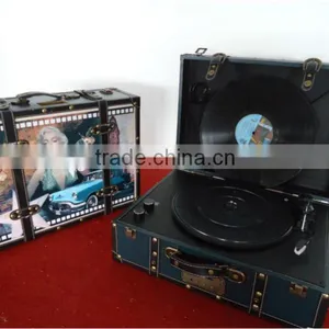 2016 Most Popular Turntable Gramophone Gift Music Box Player thumbnail-2