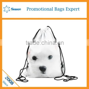 3d Animal Polyester Backpack School Bag Large Drawstring Bags Supplier's Choice thumbnail-2