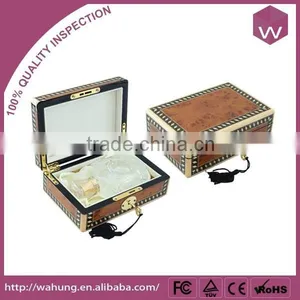 Custom Logo Large KeyLock Wood Veneer Wooden Perfume Gift Box Design thumbnail-3