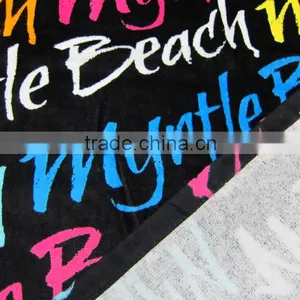 100% Cotton Customized New Fashion Letter Printed Beach Towel thumbnail-4