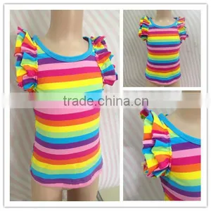 Baby Clothing Manufacturer Wholesale Blank t Shirts Ruffle Shirts Toddler thumbnail-5