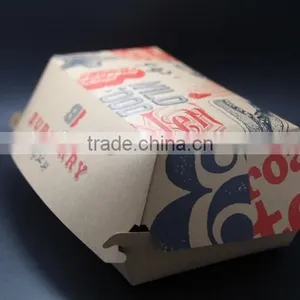 Custom Logo Take Out Brown Kraft Packing Paper Food Grade Pail/ Box thumbnail-2